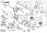 Bosch 3 601 H24 803 GWS 14-125 Angle Grinder Spare Parts